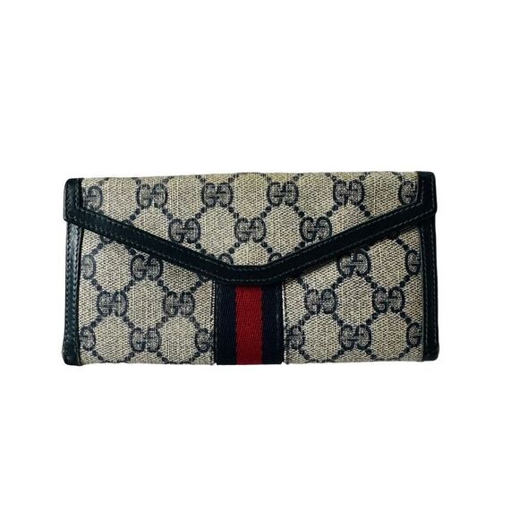 Gorgeous Gucci vintage Gg canvas and leather purse - Picture 9 of 15